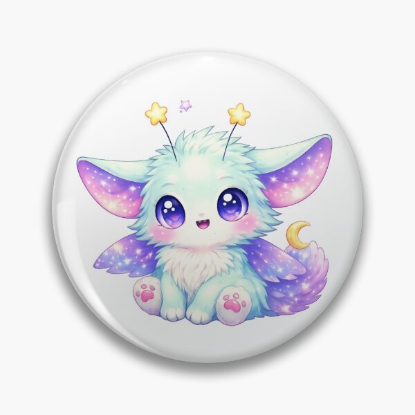 Item preview, Cute Fantasy Creature Lunari – Kawaii Pastel Star Spirit designed and sold by LunariWorld.