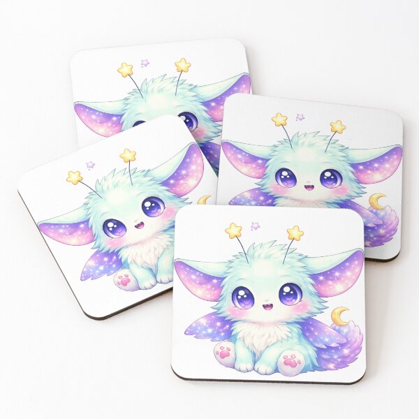 Item preview, Cute Fantasy Creature Lunari – Kawaii Pastel Star Spirit designed and sold by LunariWorld.