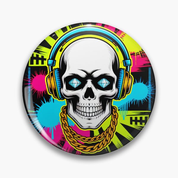 Item preview, Colorful Skeleton Hip Hop Head designed and sold by SteezeeStore.