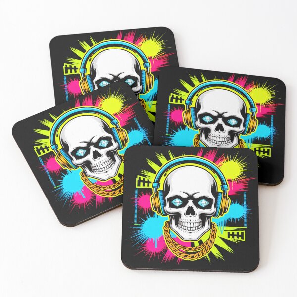 Item preview, Colorful Skeleton Hip Hop Head designed and sold by SteezeeStore.