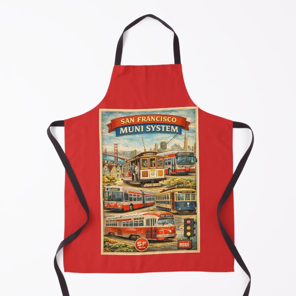 Item preview, San Francisco MUNI System – Illustrated Transit Collage Poster designed and sold by PIXEL POP DESIGNS - Beyond the Norm!.