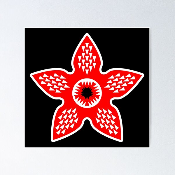 Item preview, DEMOGORGON SYMBOL. RED/WHITE. designed and sold by 5hertz.