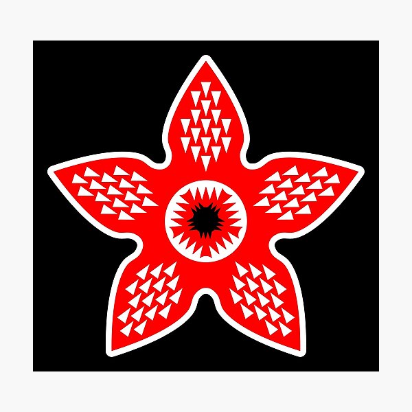 Item preview, DEMOGORGON SYMBOL. RED/WHITE. designed and sold by 5hertz.