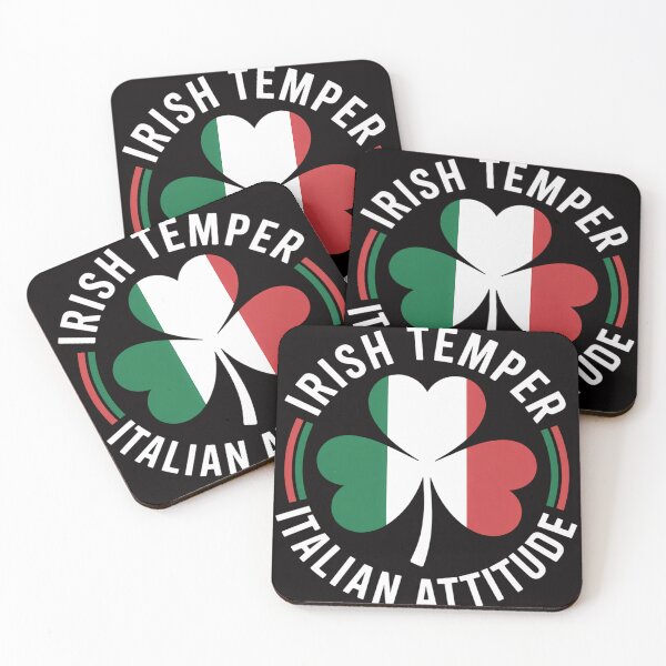 Item preview, Irish Temper Italian Attitude Funny St. Patrick Day Shamrock designed and sold by HudsonErik.