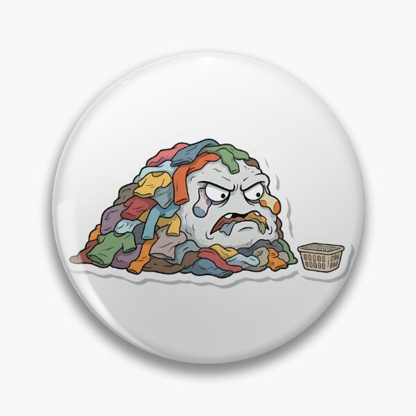 Item preview, The angry laundry monster designed and sold by Stickers à gogo.