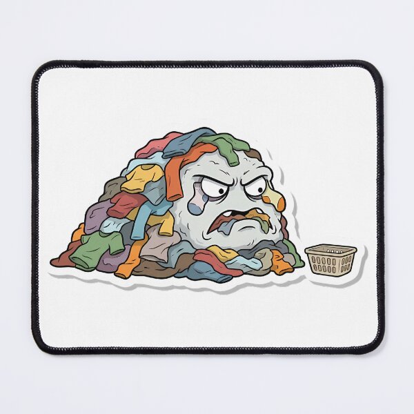 Item preview, The angry laundry monster designed and sold by Stickers à gogo.