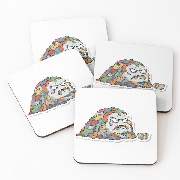 Item preview, The angry laundry monster designed and sold by Stickers à gogo.