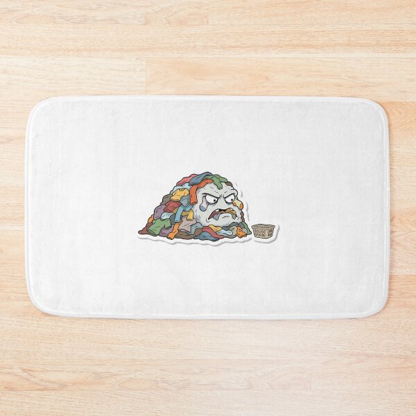 Item preview, The angry laundry monster designed and sold by Stickers à gogo.