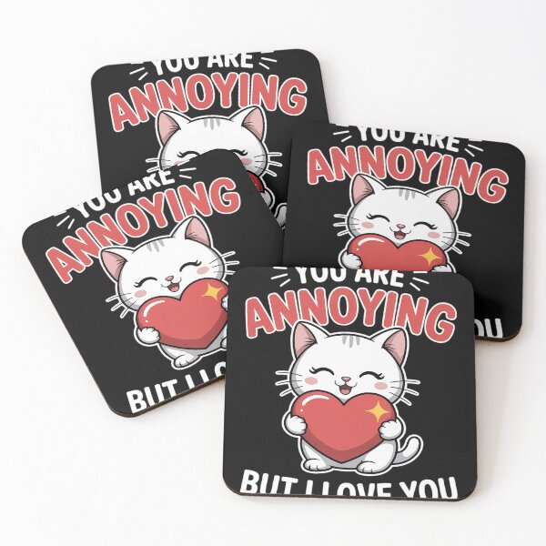 Item preview, You Are Annoying But I Love You Cat Heart Valentines Day designed and sold by LindseyKris.
