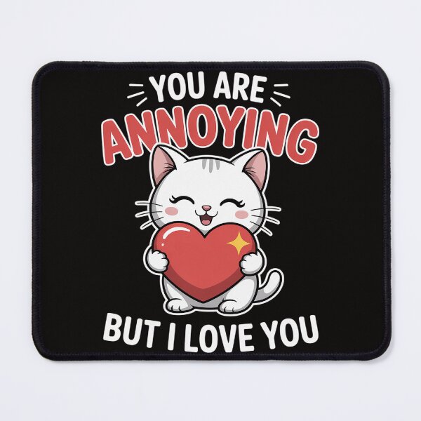Item preview, You Are Annoying But I Love You Cat Heart Valentines Day designed and sold by HudsonErik.