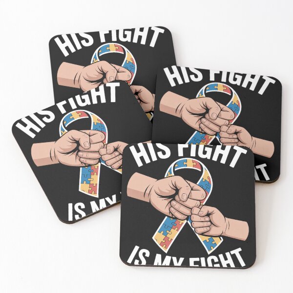 Item preview, Autism Awareness Autism Mom Dad His Fight Is My Fight designed and sold by LindseyKris.