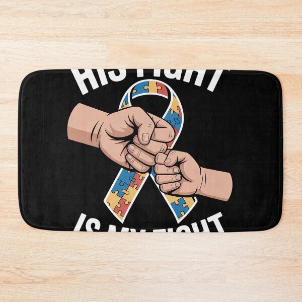 Item preview, Autism Awareness Autism Mom Dad His Fight Is My Fight designed and sold by LindseyKris.