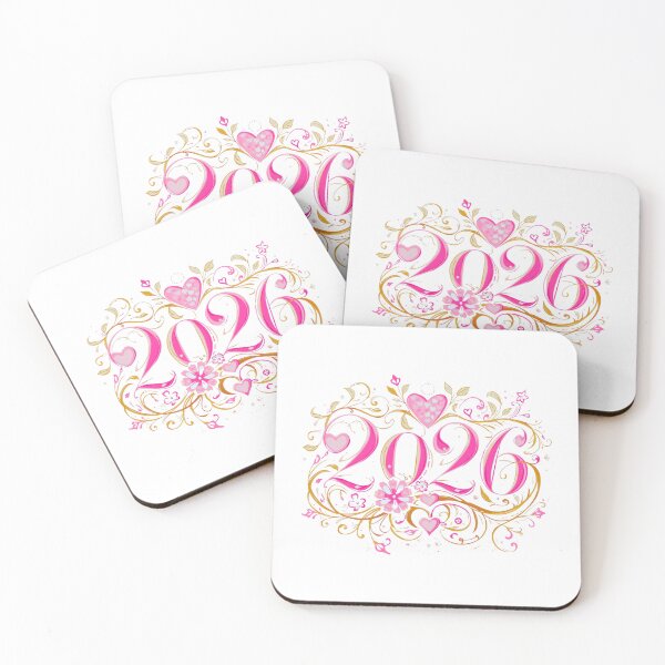 Item preview, Romantic 2026 - Elegant Numerals Design designed and sold by stefyComp.