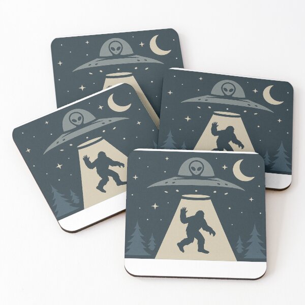 Item preview, UFO Takes Bigfoot designed and sold by CryptidOutfittersCo.