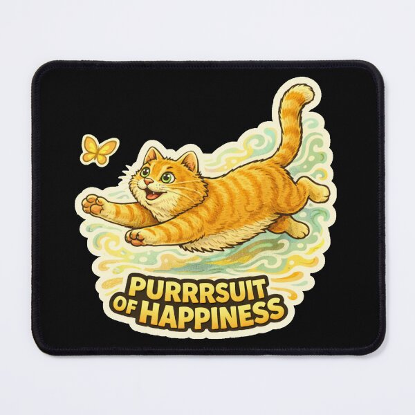 Item preview, Stoner & Psychonaut Cats – Purrrsuit of Happiness – Gift for Cat lovers • Retro Comics • Vintage Halftone designed and sold by JacobKAurumhead.