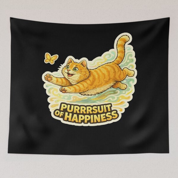 Item preview, Stoner & Psychonaut Cats – Purrrsuit of Happiness – Gift for Cat lovers • Retro Comics • Vintage Halftone designed and sold by JacobKAurumhead.