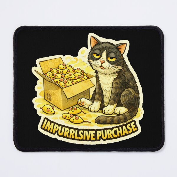 Item preview, Stoner & Psychonaut Cats – Impurrlsive Purchase – Gift for Stoners • Retro Comics • Vintage Halftone designed and sold by JacobKAurumhead.