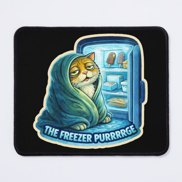 Item preview, Stoner & Psychonaut Cats – The Freezer Purrrge – Gift for Stoners • Retro Comics • Vintage Halftone designed and sold by JacobKAurumhead.