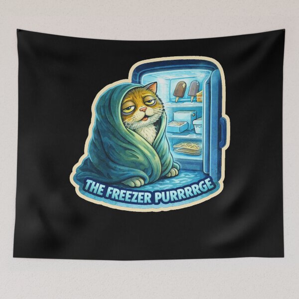 Item preview, Stoner & Psychonaut Cats – The Freezer Purrrge – Gift for Stoners • Retro Comics • Vintage Halftone designed and sold by JacobKAurumhead.