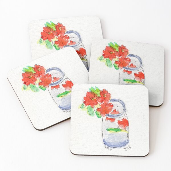 Item preview, Red Flowers in a Vase-Matisse inspired designed and sold by InspirationsSP.