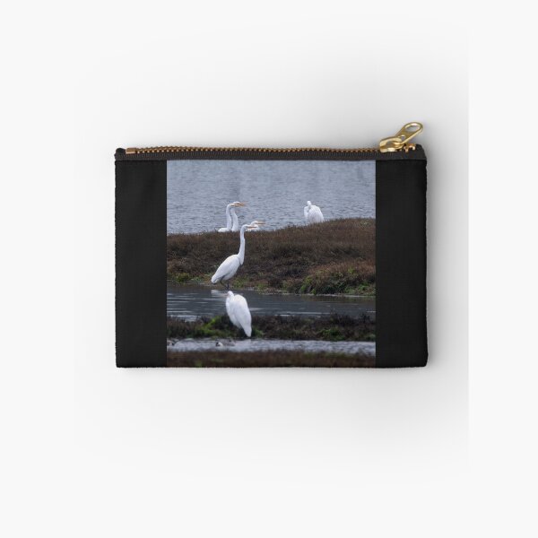 Item preview, Four Great Egrets pointing to the right designed and sold by lisavonbiela.