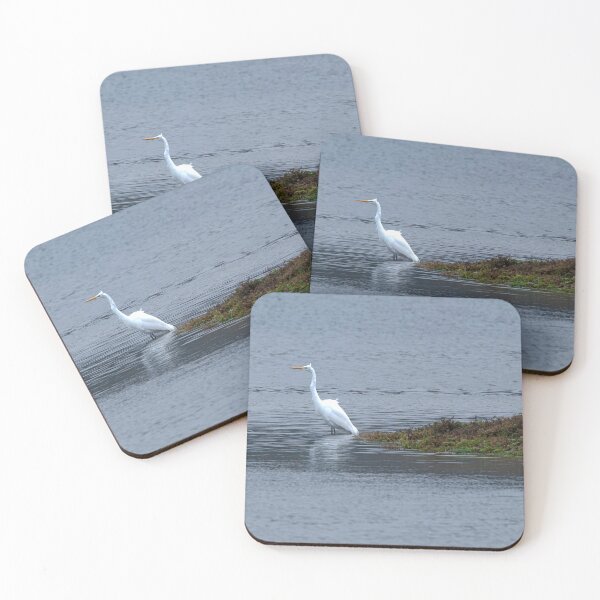 Item preview, Single windblown Great Egret with neck extended designed and sold by lisavonbiela.