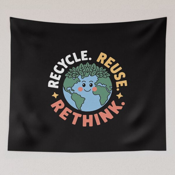 Item preview, Recycle Reuse Renew Rethink Earth Day Environment Kids designed and sold by HermanTricia.