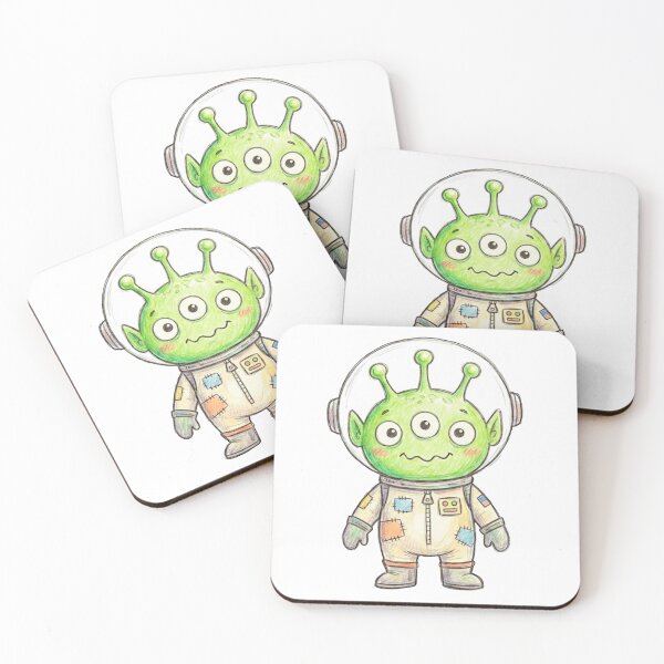 Item preview, Cute Hand-Drawn Alien — Cosmic Cartoon Creature Art designed and sold by unthinkabletees.
