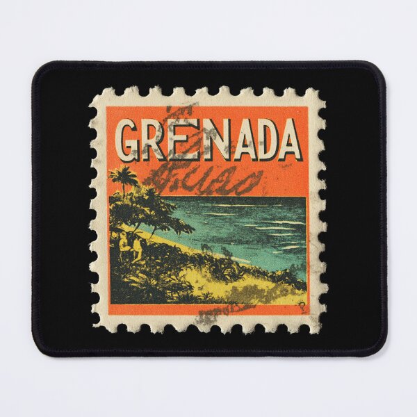 Item preview, Vintage Grenada Postage Stamp Art - Tropical Spice Isle Coast designed and sold by tiigerdad.