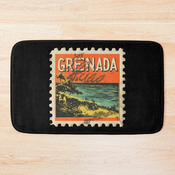 Item preview, Vintage Grenada Postage Stamp Art - Tropical Spice Isle Coast designed and sold by tiigerdad.