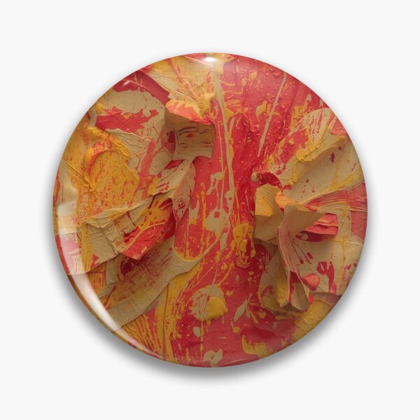 Item preview, Vibrant red and yellow abstract paint texture art designed and sold by Rue Market.