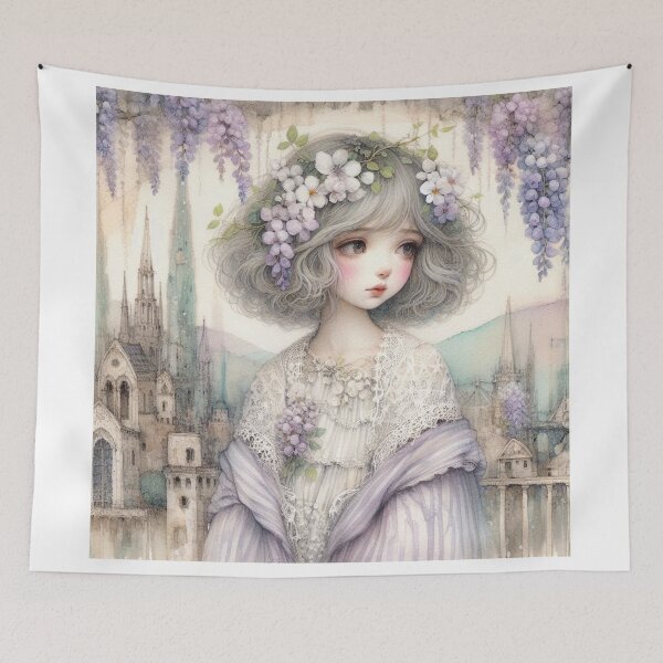Item preview, Wisteria Girl designed and sold by Beyondnote-Art.