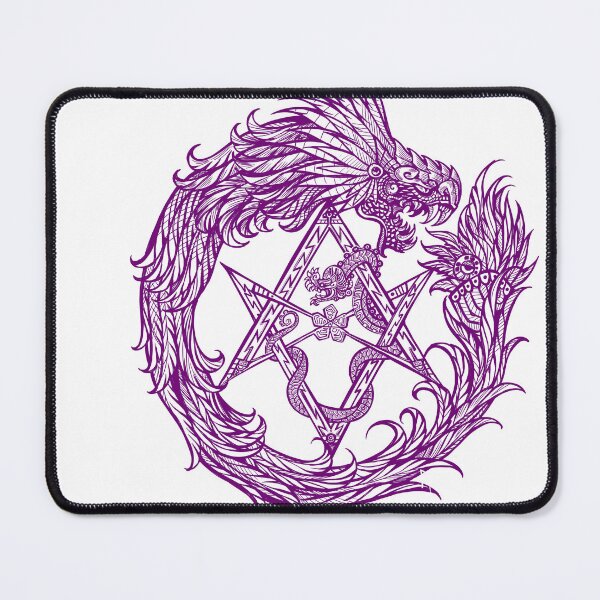 Item preview, Uroboros Quetzalcoatl purple designed and sold by UrielCalavera.