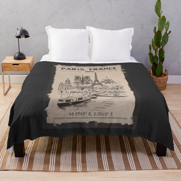 Item preview, Paris France Vintage Skyline Art - 1889 Architectural Engraving designed and sold by By Jonh.