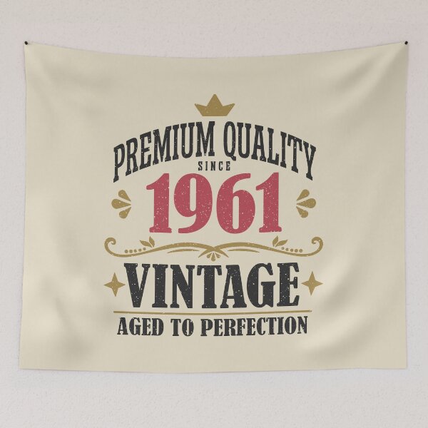 Item preview, 65th Birthday Vintage 1961 Premium Quality 65 Years Old designed and sold by eclecTEEq.