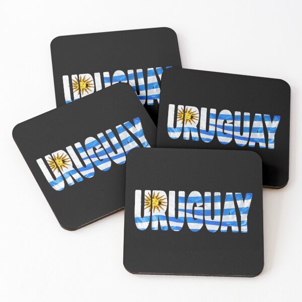 Item preview, URUGUAY - Flag Flying in Wind cut to Letters Souvenir Sticker Shirt designed and sold by Adam Gormley.
