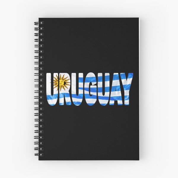 Item preview, URUGUAY - Flag Flying in Wind cut to Letters Souvenir Sticker Shirt designed and sold by Adam Gormley.
