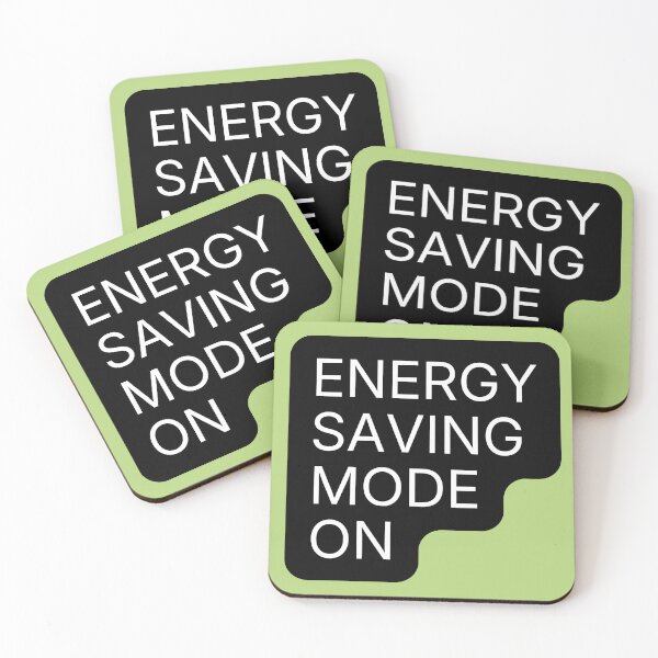 Item preview, Energy Saving Mode On Typography Design designed and sold by artemiostudio.