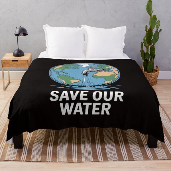 Item preview, Save Our Waters Earth Day Clean Water Conservation designed and sold by cherylbartlett.