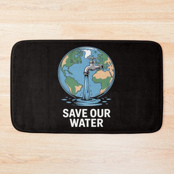 Item preview, Save Our Waters Earth Day Clean Water Conservation designed and sold by cherylbartlett.