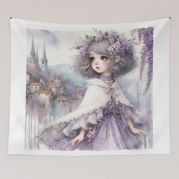 Item preview, Wisteria Girl designed and sold by Beyondnote-Art.