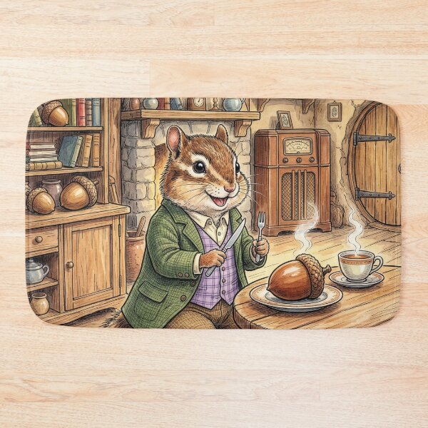 Item preview, Chipmunk Has Dinner in His Cozy Burrow designed and sold by Tridentulus.