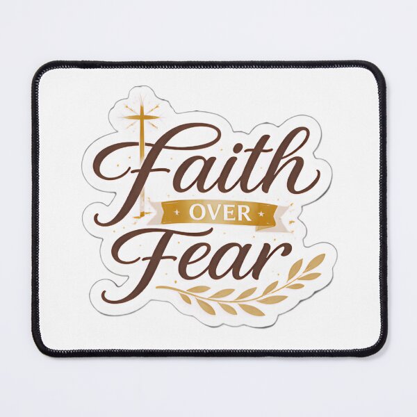 Item preview, Faith Over Fear Inspirational Sticker designed and sold by GraceLuxeStudio.