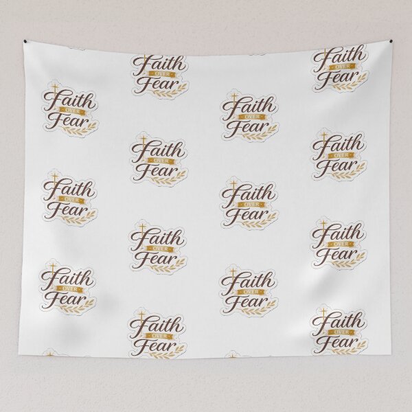 Item preview, Faith Over Fear Inspirational Sticker designed and sold by GraceLuxeStudio.