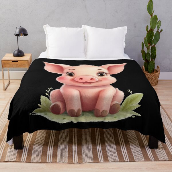 Item preview, Cute Smiling Piggy designed and sold by RockitBaby.