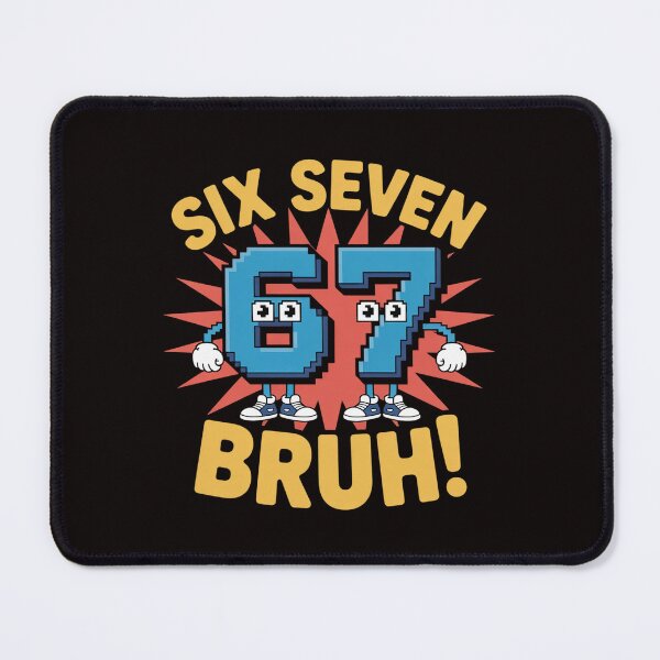 Item preview, Six Seven Bruh 67 Brainrot Gifts for Boys Kids designed and sold by cherylbartlett.