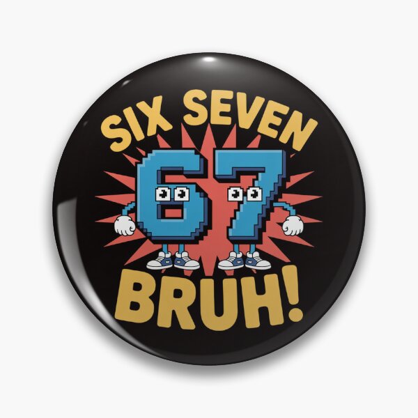 Item preview, Six Seven Bruh 67 Brainrot Gifts for Boys Kids designed and sold by cherylbartlett.
