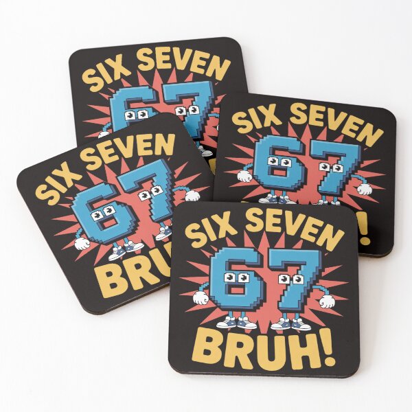 Item preview, Six Seven Bruh 67 Brainrot Gifts for Boys Kids designed and sold by cherylbartlett.