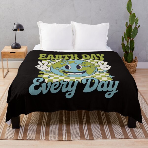 Item preview, Earth Day Everyday Smile Face Hippie Planet Anniversary designed and sold by cherylbartlett.
