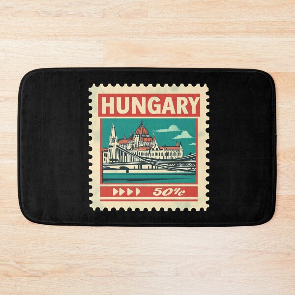 Item preview, Vintage Hungary Postage Stamp Art - Budapest Parliament & Danube designed and sold by tiigerdad.
